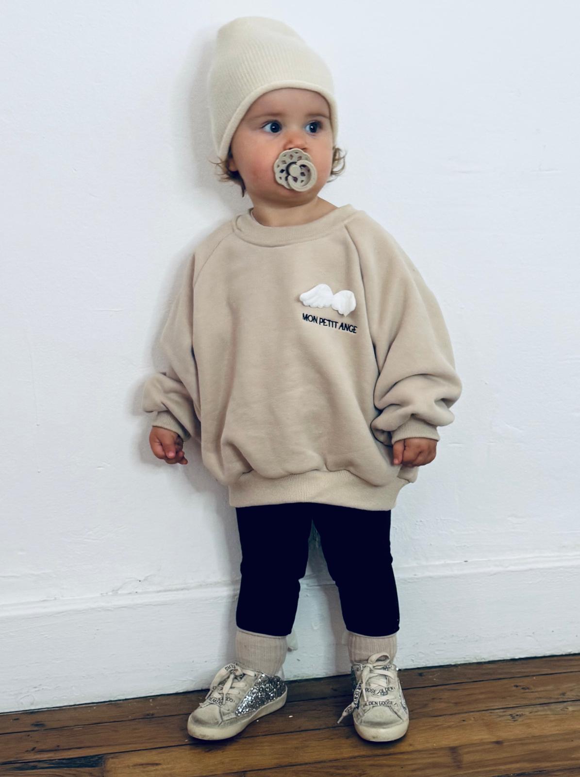 Sweat Raphaëlla - Camel | Broderie Noire – Image 4